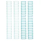 We R Makers Fém albumspirál 1" - 2,54 cm Kék / Blue - Cinch Binding wires (4 db)