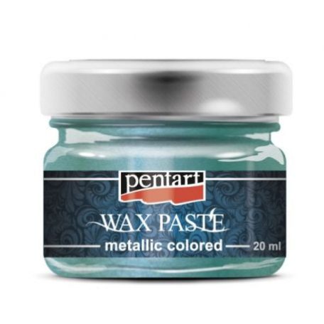 Metál színű viaszpaszták , Metallic Wax Paste / Metáltürkiz -  (20 ml)