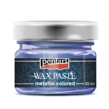Metál színű viaszpaszták , Metallic Wax Paste / Metálkék -  (20 ml)