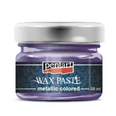   Metál színű viaszpaszták , Metallic Wax Paste / Metállila -  (20 ml)