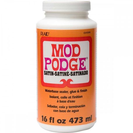Mod Podge dekupázs ragasztó selyemfényű (473 ml), Mod Podge / Satin (1 db)