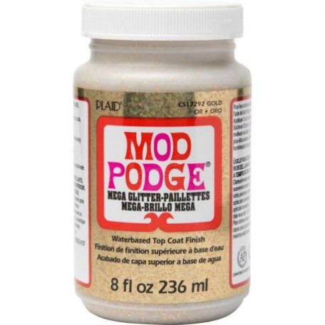 Mod Podge ® Mega Glitter CS17292, Mod Podge / Gold - Intenzív csillogás (236 ml)