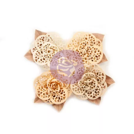 Díszítőelem - Virág , Prima Marketing Pretty Pale / Organic Elegance (1 csomag)