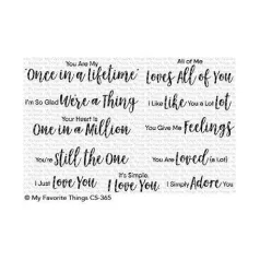   Szilikonbélyegző CS-365, Clear Stamps / Sweet Nothings  -  (1 csomag)