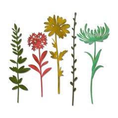   Vágósablon 664163, Sizzix Thinlits / Wildflower stems 1 - Tim Holtz (1 csomag)