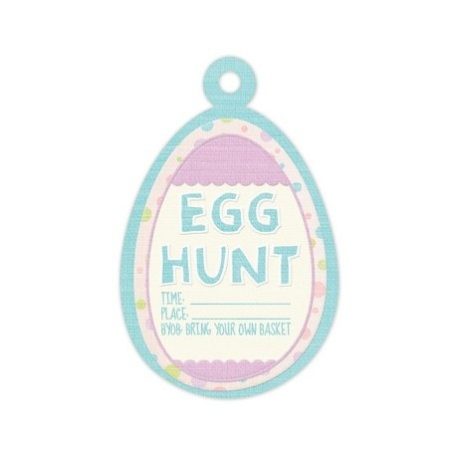 WRMK Dombornyomott címke - Egg hunt - Cotton Tail (1 db)