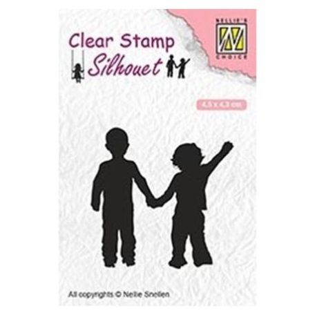 Szilikonbélyegző SIL051, Nellie's Choice Clear Stamp / Close friendship -  (1 csomag)
