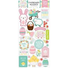   Chipboard matric 6X12", Easter Memories / Chipboard Accents (1 csomag)