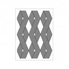   Domborító mappa , Darice Embossing Folder / Vertical cable print pattern (1 db)