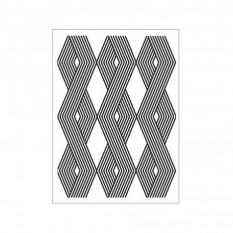 Domborító mappa , Darice Embossing Folder / Vertical cable print pattern (1 db)