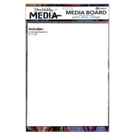 Media board , Dina Wakley MEDIA / 9"x12" -  (3 db)