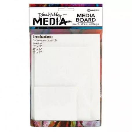 Media board , Dina Wakley MEDIA / 3"x3" / 4"*6" / 5"* 7" -  (6 db)