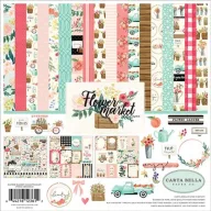   Carta Bella Papírkészlet 12"(30 cm) Flower Market / Collection Kit (1 csomag)