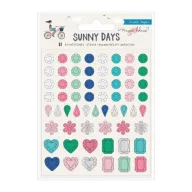  Díszítőelem , American Crafts Stickers / Sunny Days / Maggie Holmes - Rhinestoness (1 csomag)