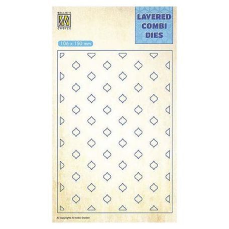 Vágósablon LCDE003, Layered Combi Dies / Eastern oval Layer C (1 db)
