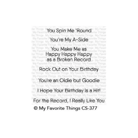 Szilikonbélyegző CS-377, Clear Stamps / For the Record  -  (1 csomag)