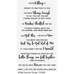   Szilikonbélyegző CS-383, Clear Stamps / Anything-but-Basic Encouragement -  (1 csomag)