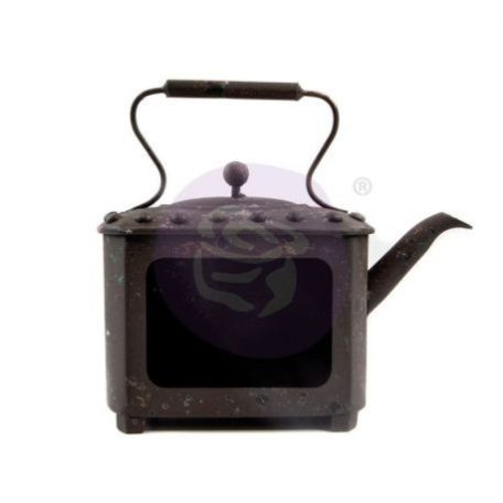 Díszítőelem , Prima Marketing Metal Frame  / Rusty Teapot -  (1 csomag)