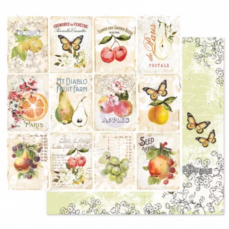 Scrapbook papír 12", Prima Marketing Fruit Paradise / Fruit Lover -  (1 ív)