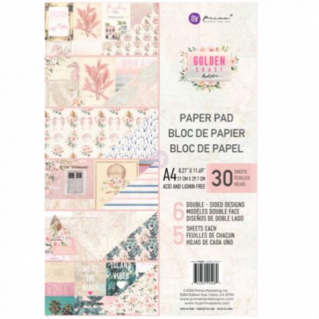 Papírkészlet A4, Prima Marketing Golden Coast / A4 Paper Pad -  (30 lap)