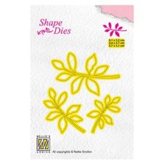   Vágósablon SD164, Nellie's Dies / 3x leaf-4 -  (1 csomag)
