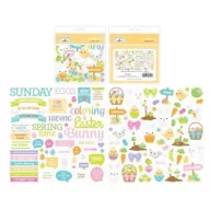   Papírmotívum / Kivágat , Doodlebug Design Hoppy Easter / Odds & Ends  -  (104 db)