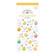   Pufi Matrica , Doodlebug Design Hoppy Easter / Spring Babies Shape Sprinkles  (1 csomag)