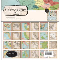   Carta Bella Papírkészlet 12"(30cm) Cartography No.1 / Collection Kit (1 csomag)