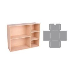   MDF tároló , Pronty MDF Storage / Storage Module 3 + 1 shape stencil (1 db)