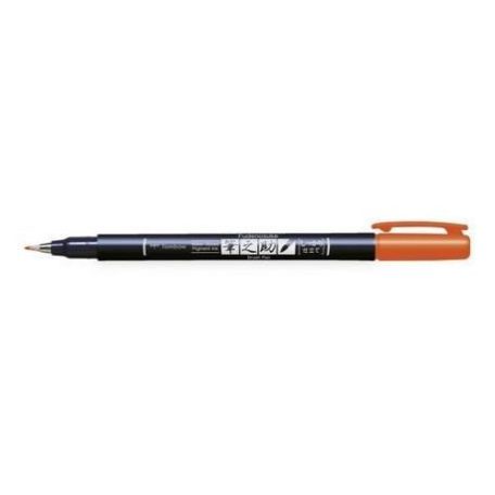 Színes ecsetfilc - Kemény hegyű , Tombow Brush pen Fudenosuke / Orange  - Narancs (1 db)