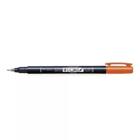 Színes ecsetfilc - Kemény hegyű , Tombow Brush pen Fudenosuke / Orange  - Narancs (1 db)
