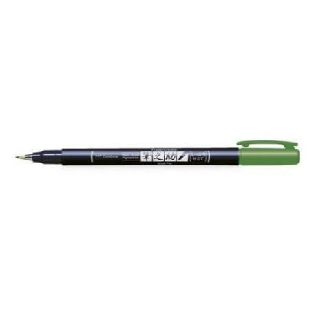 Színes ecsetfilc - Kemény hegyű , Tombow Brush pen Fudenosuke / Green - Zöld (1 db)