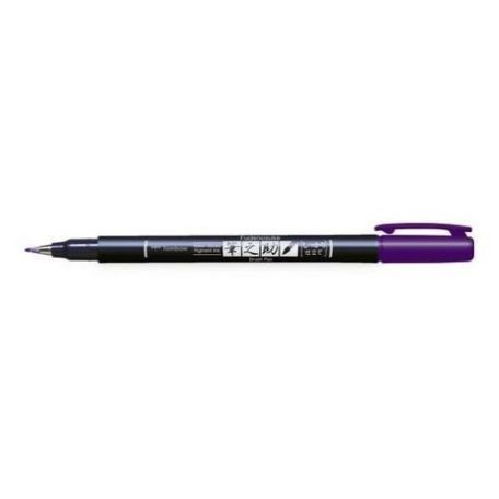 Színes ecsetfilc - Kemény hegyű , Tombow Brush pen Fudenosuke / Purple - Lila (1 db)