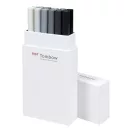 Ecsetfilc - Kéthegyű filctoll készlet , Tombow ABT Dual Brush Pen / Grey -  (12 db)