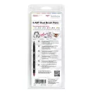 Tombow ABT Dual Brush Pen Kéthegyű filctoll készlet - Dermatologically (6 db)