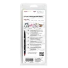 Tombow ABT Dual Brush Pen Kéthegyű filctoll - Pastel colours (6 db)