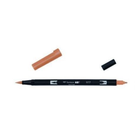 Tombow ABT Dual Brush Pen Kéthegyű filctoll - ABT-977 - saddle brown (1 db)