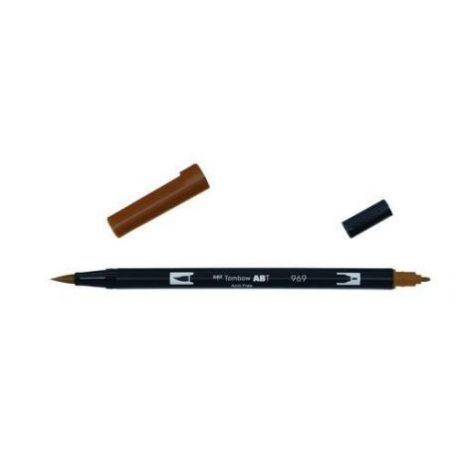 Tombow ABT Dual Brush Pen Kéthegyű filctoll - ABT-969 - chocolate (1 db)