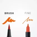 Tombow ABT Dual Brush Pen Kéthegyű filctoll - ABT-905 - red (1 db)