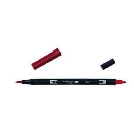 Tombow ABT Dual Brush Pen Kéthegyű filctoll - ABT-837 - wine red (1 db)