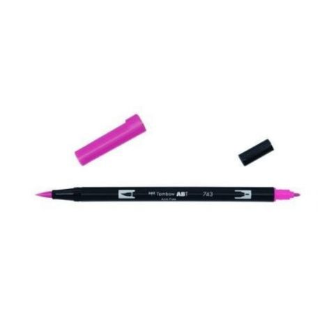 Tombow ABT Dual Brush Pen Kéthegyű filctoll - ABT-743 - hot pink (1 db)