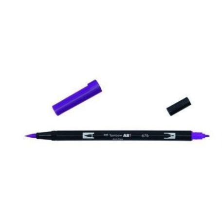 Tombow ABT Dual Brush Pen Kéthegyű filctoll - ABT-676 - royal purple (1 db)