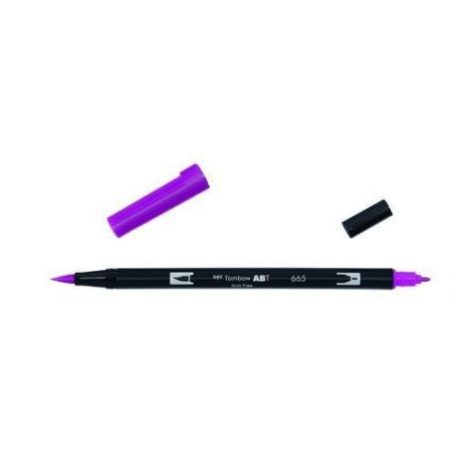 Tombow ABT Dual Brush Pen Kéthegyű filctoll - ABT-665 - purple (1 db)