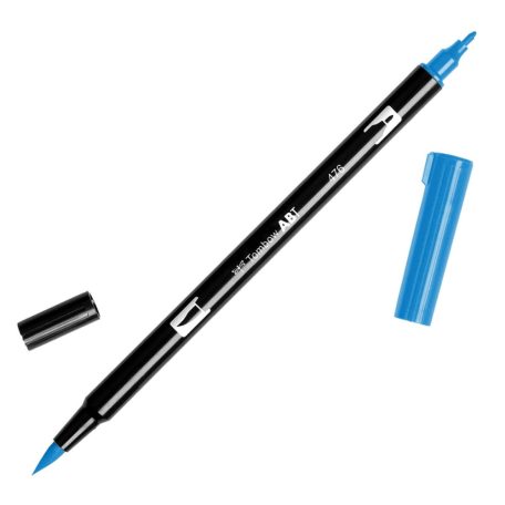 Tombow ABT Dual Brush Pen Kéthegyű filctoll - ABT-476 - cyan (1 db)