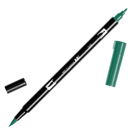 Tombow ABT Dual Brush Pen Kéthegyű filctoll - ABT-249 - hunter green (1 db)