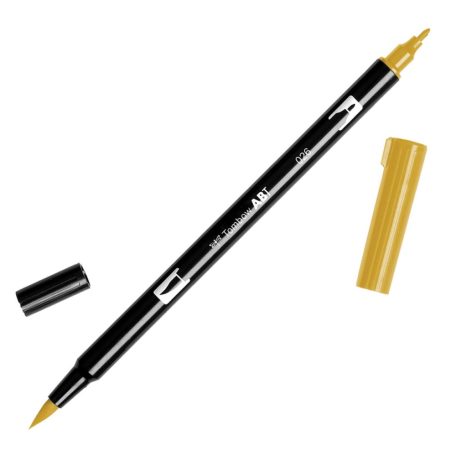 Tombow ABT Dual Brush Pen Kéthegyű filctoll - ABT-026 - yellow gold (1 db)