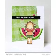   Gumibélyegző BG-107, MFT Background Stamp / All Lined Up Background Stamp (1 csomag)