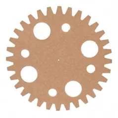MDF fogaskerék Ø15cm x 3mm, MDF / Geras (1 db)