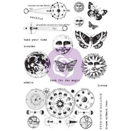 Gumibélyegző , Prima Marketing Art Daily Planner  / Dream Without Fear  - Cling Stamps (1 csomag)