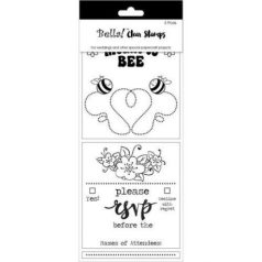   Szilikonbélyegző , Bella! Wedding Clear Stamps / RSVP (1 csomag)